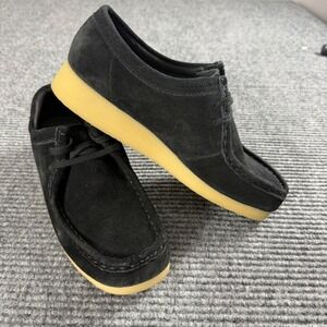 Clarks Padmora Black Suede Wallabee Style Lace Up Oxfords Womens 9 M 26120706406